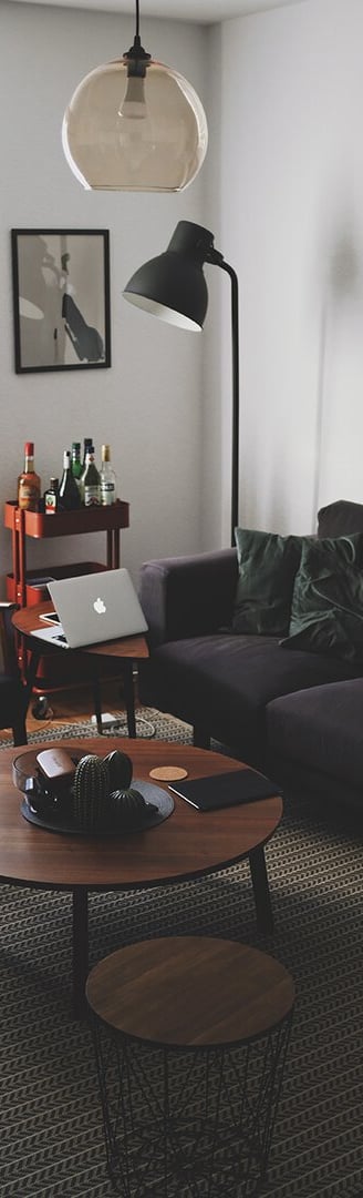 Bright living room with modern inventory