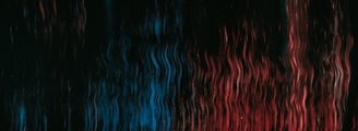 red blue and black abstract painting