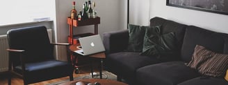 Bright living room with modern inventory