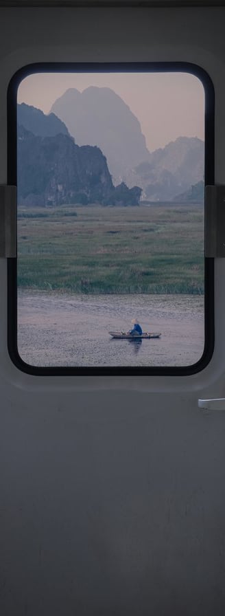 white and brown train door