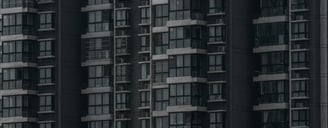 black and white concrete building