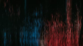 red blue and black abstract painting