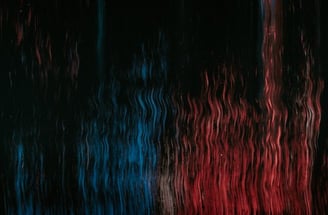 red blue and black abstract painting