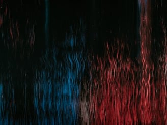 red blue and black abstract painting