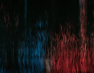 red blue and black abstract painting