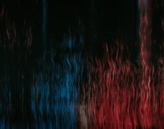 red blue and black abstract painting