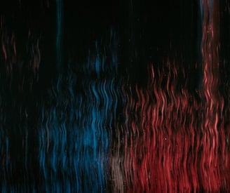 red blue and black abstract painting