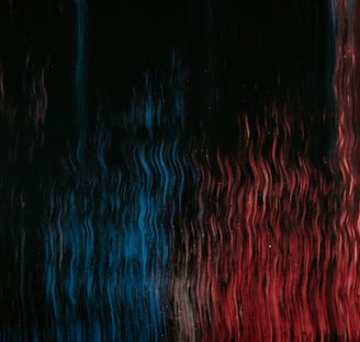 red blue and black abstract painting