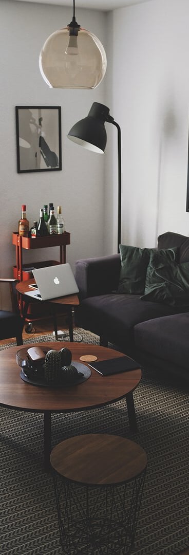 Bright living room with modern inventory