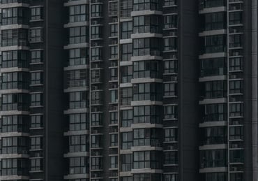 black and white concrete building