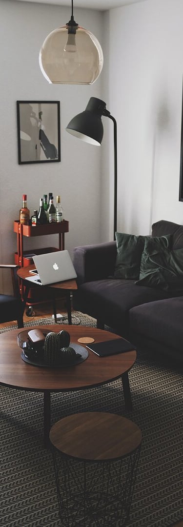 Bright living room with modern inventory