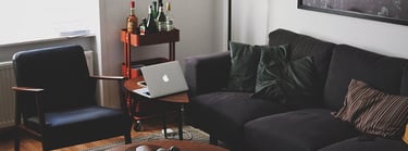 Bright living room with modern inventory