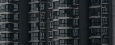black and white concrete building