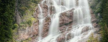 water falls in the forest