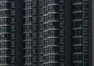 black and white concrete building