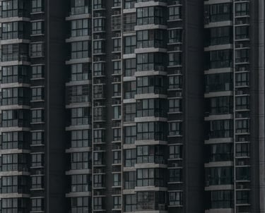 black and white concrete building