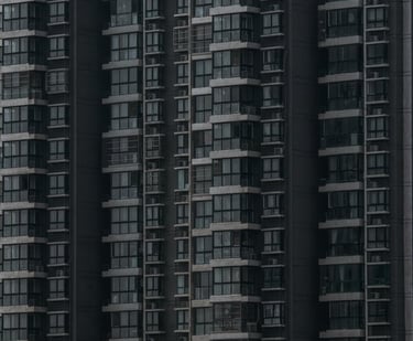 black and white concrete building