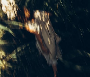 woman in white and brown dress standing on green grass during night time