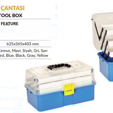 Çekmeceli Balıkçı Çantası 16inc - Asansör Alet Çantası