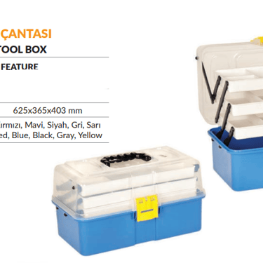 Çekmeceli Balıkçı Çantası 16inc - Asansör Alet Çantası