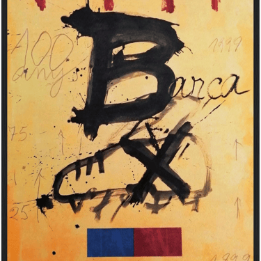 FC Barcelona Centenary Poster by Antoni Tàpies | FCB Art