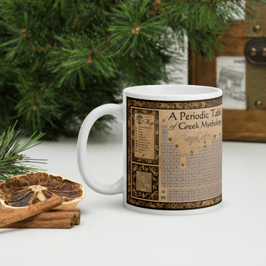 Contubernales Books Periodic Table of Greek Mythology Mug - Thumbnail 4