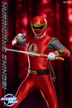 In stock! Soosootoys SST074D Ninja Storm red ranger 1/6 power