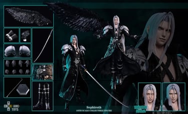 In Stock! GAMETOYS GT-003 FF7 Sephiroth 1/6 Figure | One Sixth