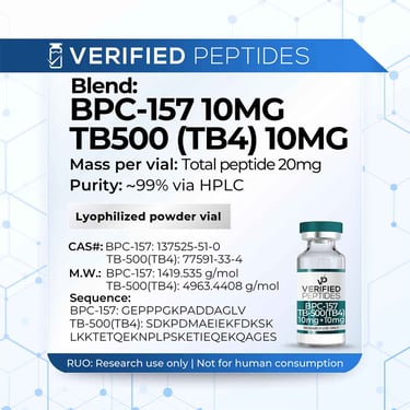 BPC-157 & TB500 Peptide Blend 20mg