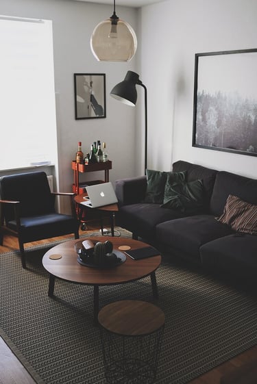 Bright living room with modern inventory