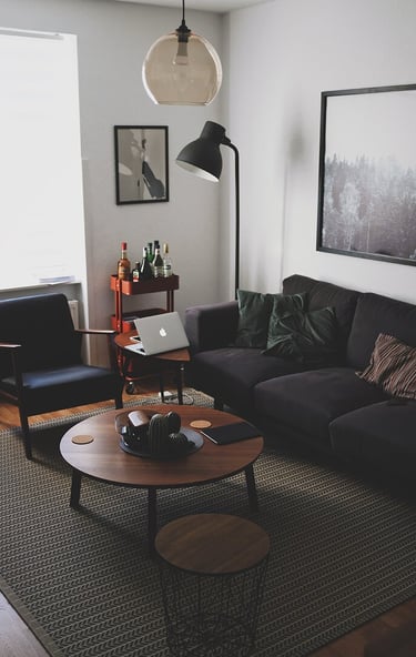 Bright living room with modern inventory