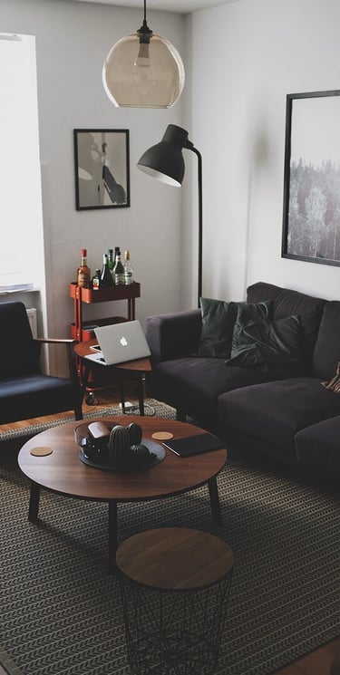 Bright living room with modern inventory
