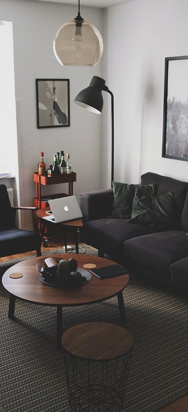 Bright living room with modern inventory