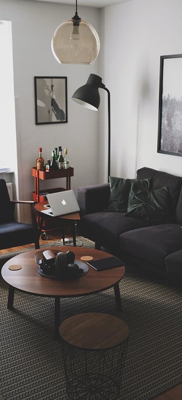 Bright living room with modern inventory