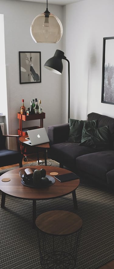 Bright living room with modern inventory