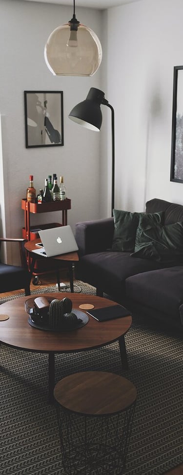 Bright living room with modern inventory