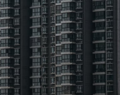 black and white concrete building