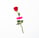red rose with green leaves
