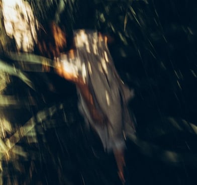 woman in white and brown dress standing on green grass during night time
