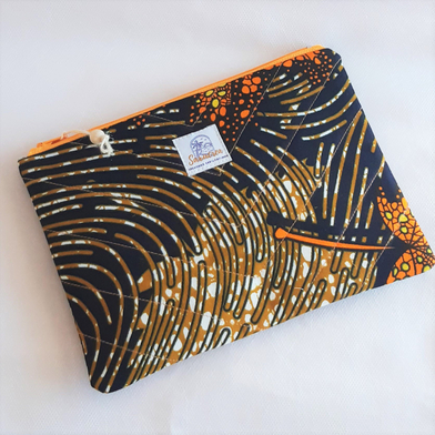 Pochette en tissu wax ETHNIC
