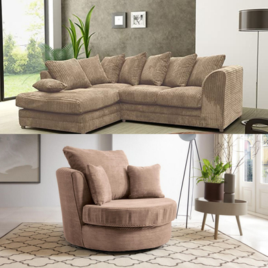 Corner sofa new arrivals and swivel chair