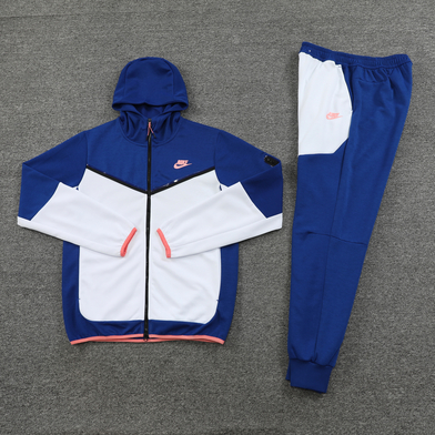 Nike red white hot sale and blue tracksuit