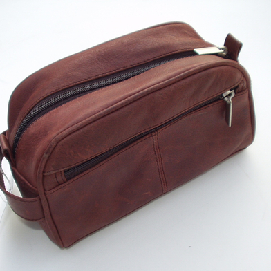 Toileteries Bag Oily Leather