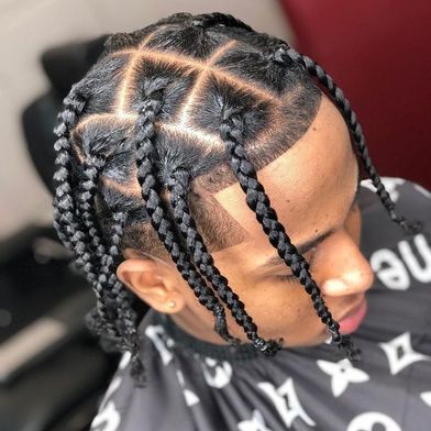 Professional Men's Braids by Tisha USA