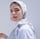 woman in white hijab smiling