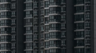 black and white concrete building
