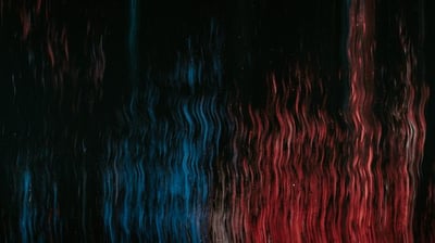 red blue and black abstract painting