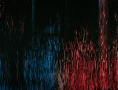 red blue and black abstract painting