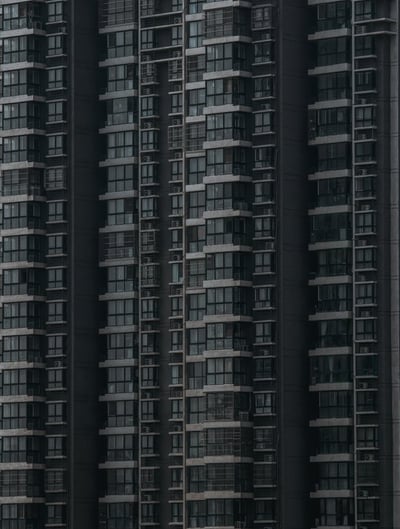 black and white concrete building