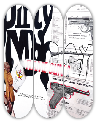 SDH PAINTS X MANIC CHERRY | Manic Cherry Skateboard Wall Art